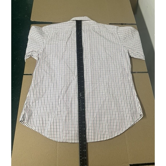 Men's polo Ralph Lauren longsleeve button-down plaid medium - Picture 13 of 14